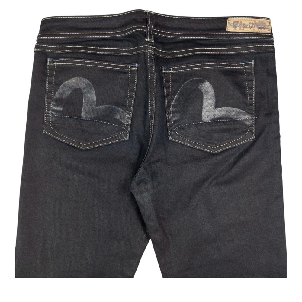 VINTAGE PUMA X EVISU DOUBLE GULL JAPANESE DENIM JEANS SIZE W28 NWOT